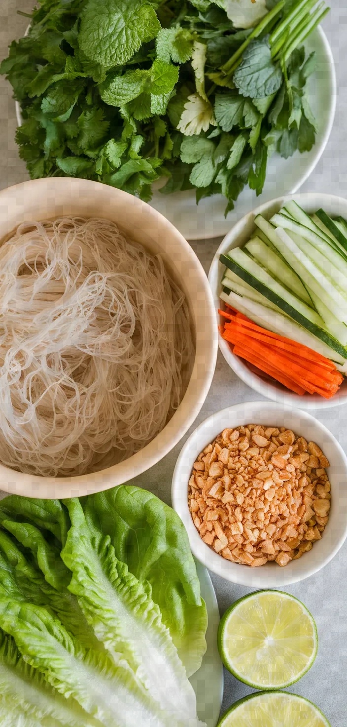 Ingredients photo for Whole Catfish Spring Rolls Ca Cuon Banh Trang Recipe