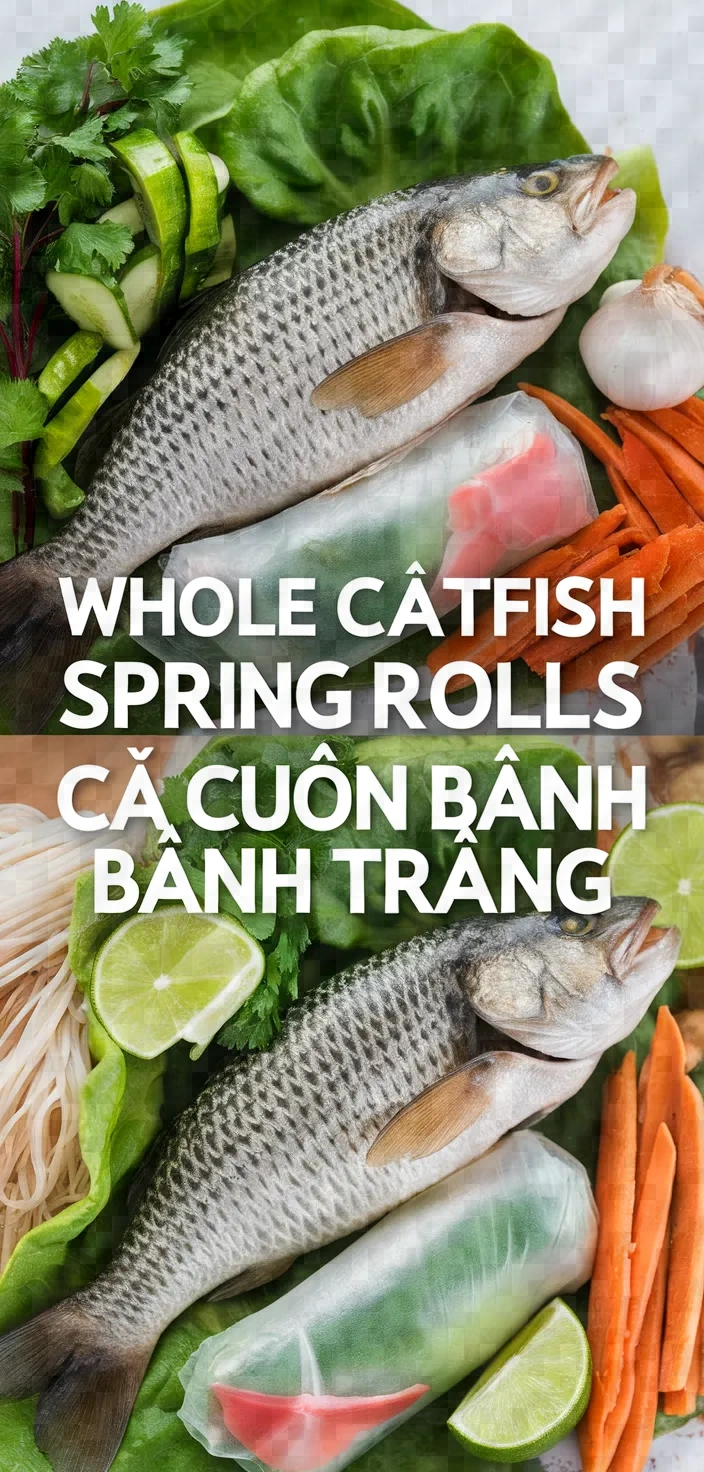 Whole Catfish Spring Rolls Ca Cuon Banh Trang Recipe