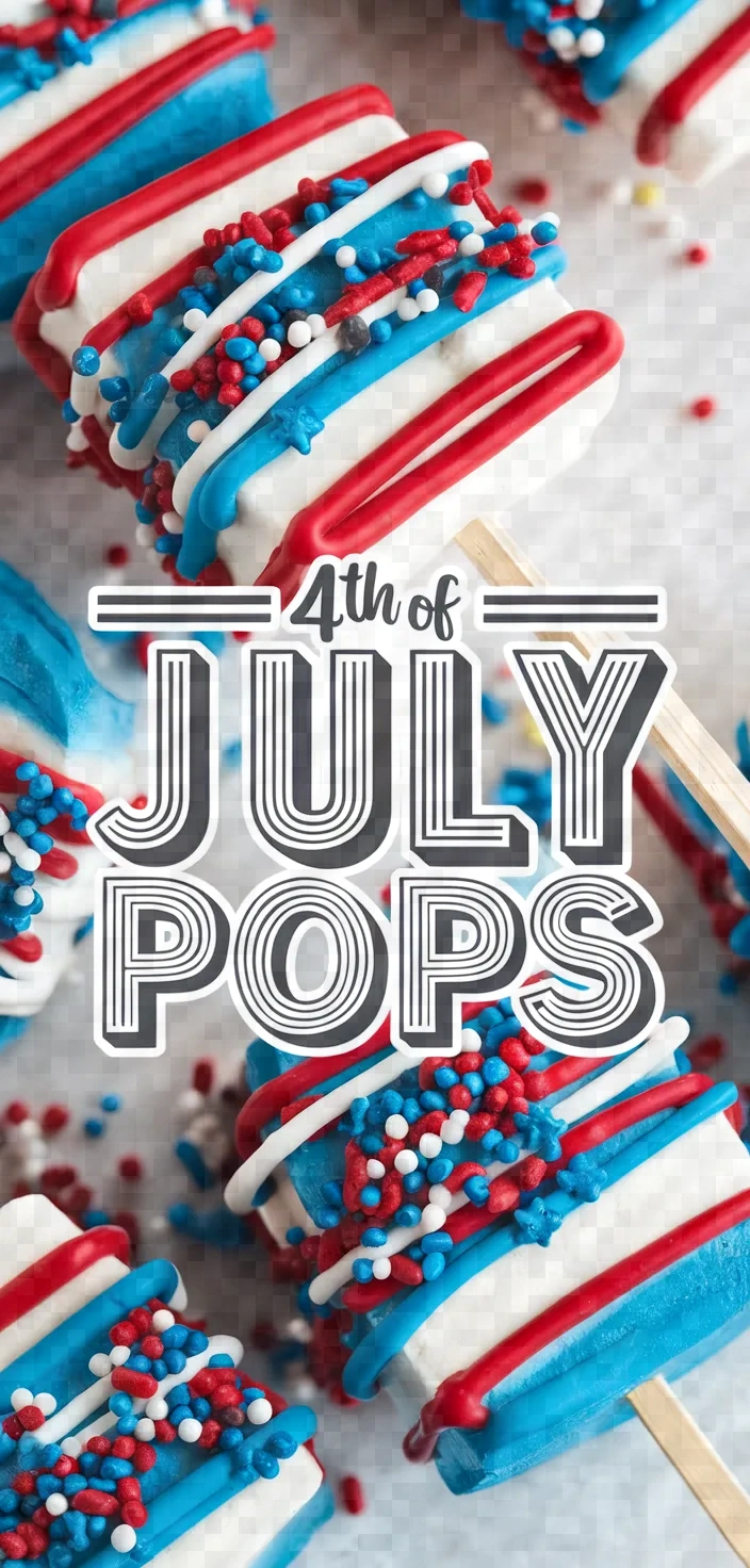 4th Of July Marshmallow Pops Recipe