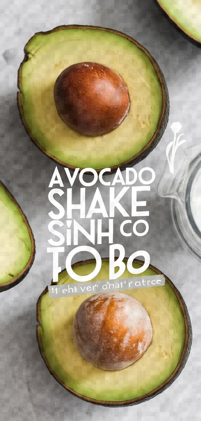 Avocado Shake Sinh To Bo Recipe