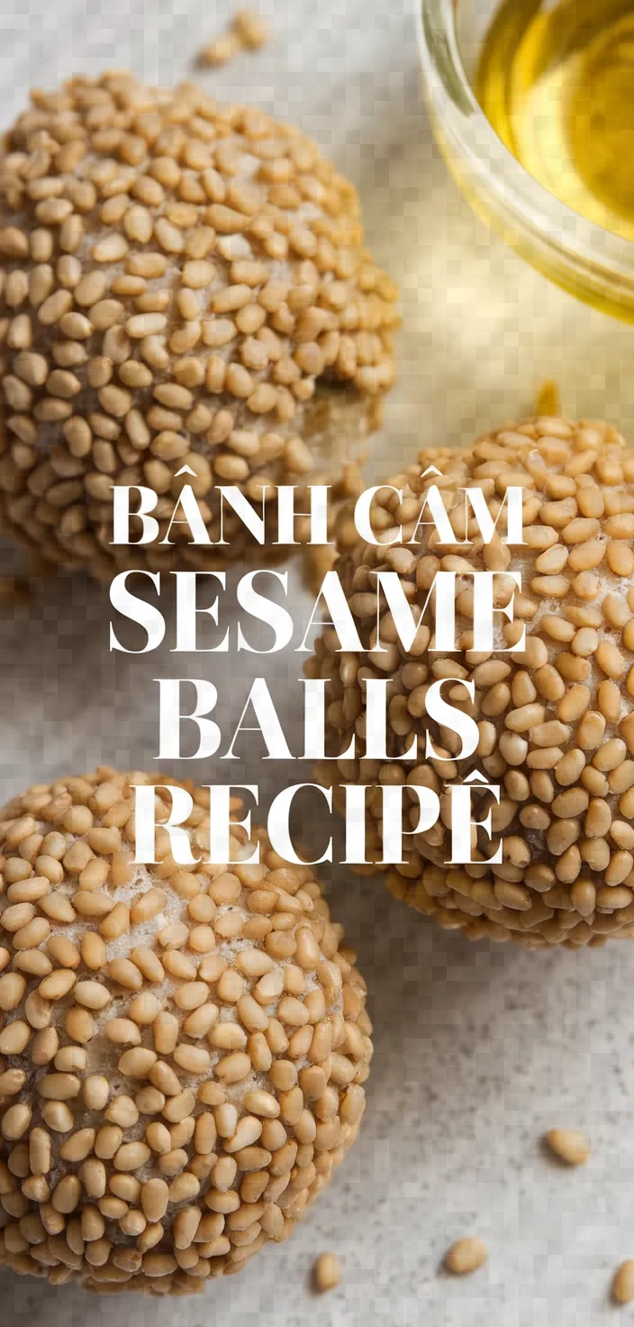 Banh Cam Recipe Banh Ran Sesame Balls