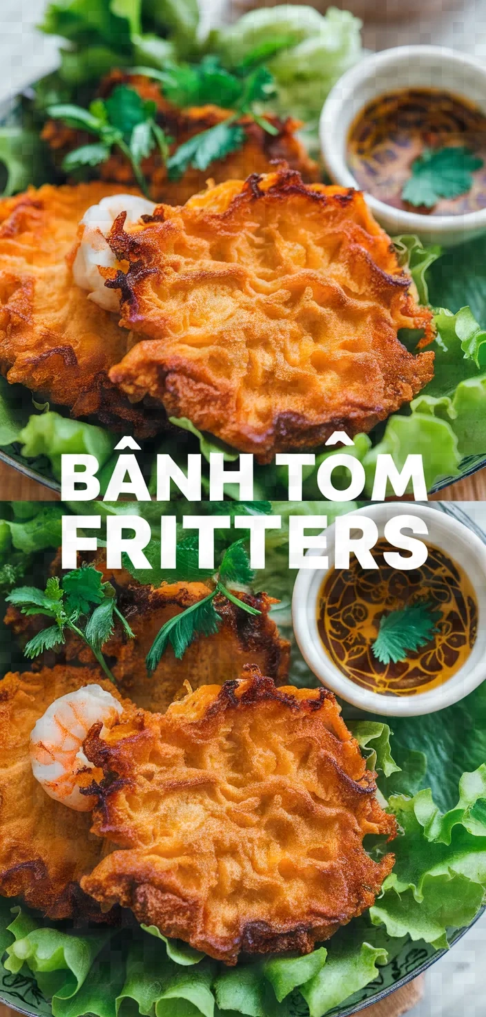 Banh Tom Sweet Potato Shrimp Fritters Recipe