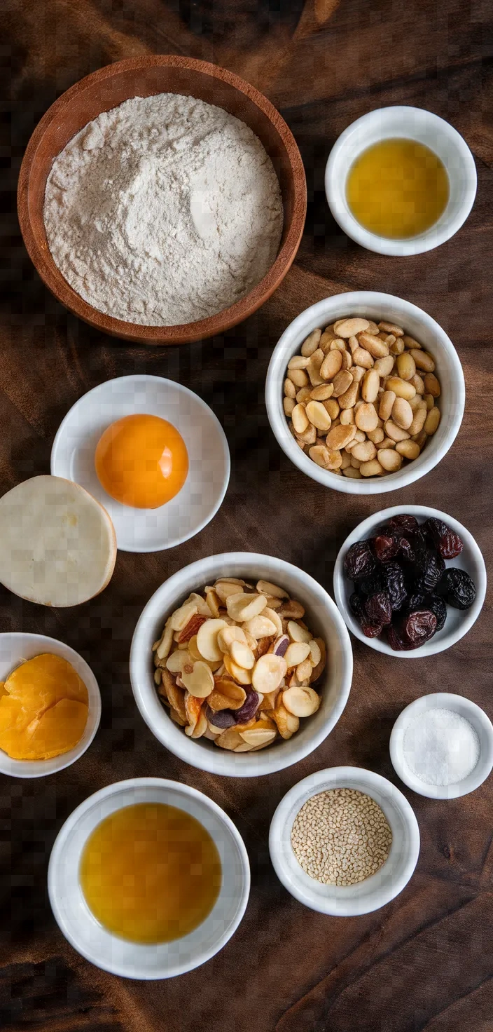 Ingredients photo for Banh Trung Thu Moon Cakes Recipe