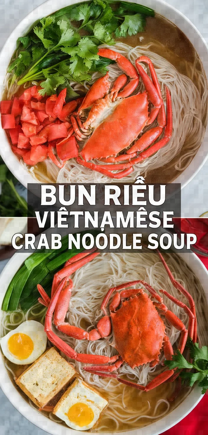 Photo of Bun Rieu Vietnamese Crab Noodle Soup Recipe