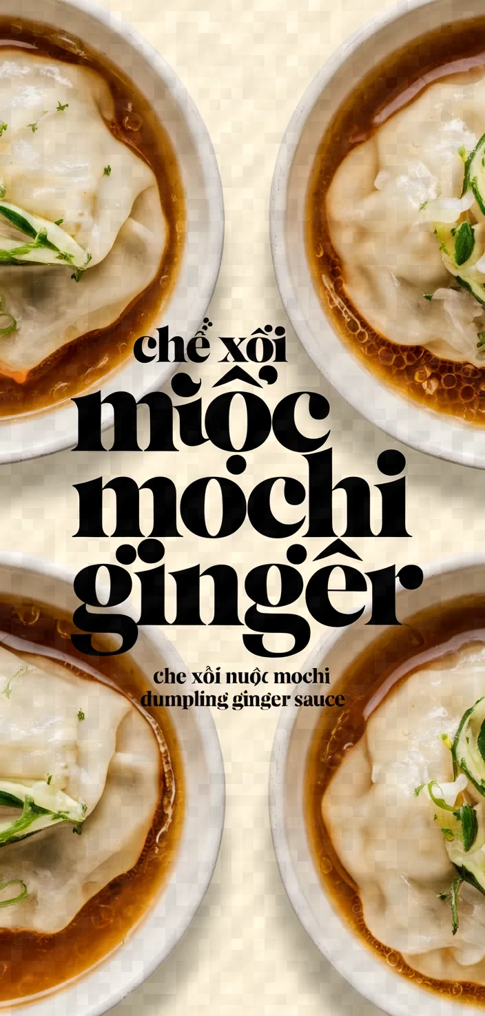 Che Xoi Nuoc Mochi Dumpling Ginger Sauce Recipe