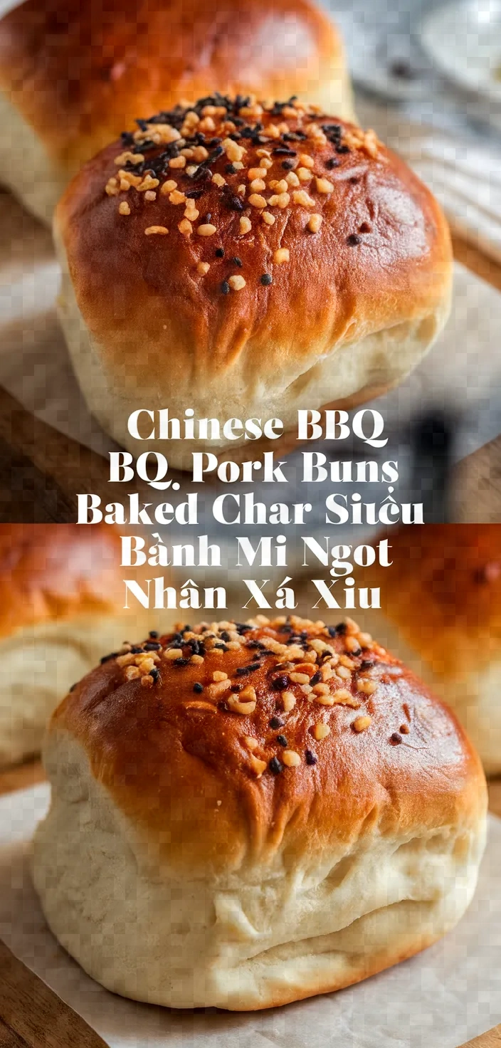 Chinese Bbq Pork Buns Baked Char Siu Bao Banh Mi Ngot Nhan Xa Xiu Recipe