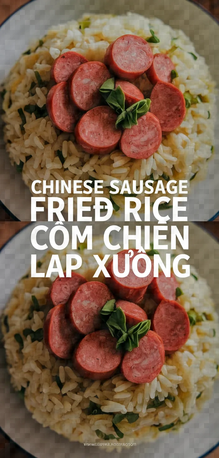 Chinese Sausage Fried Rice Com Chien Lap Xuong Recipe