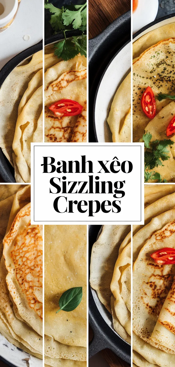 A photo of Banh Xeo Vietnamese Sizzling Crepes Recipe