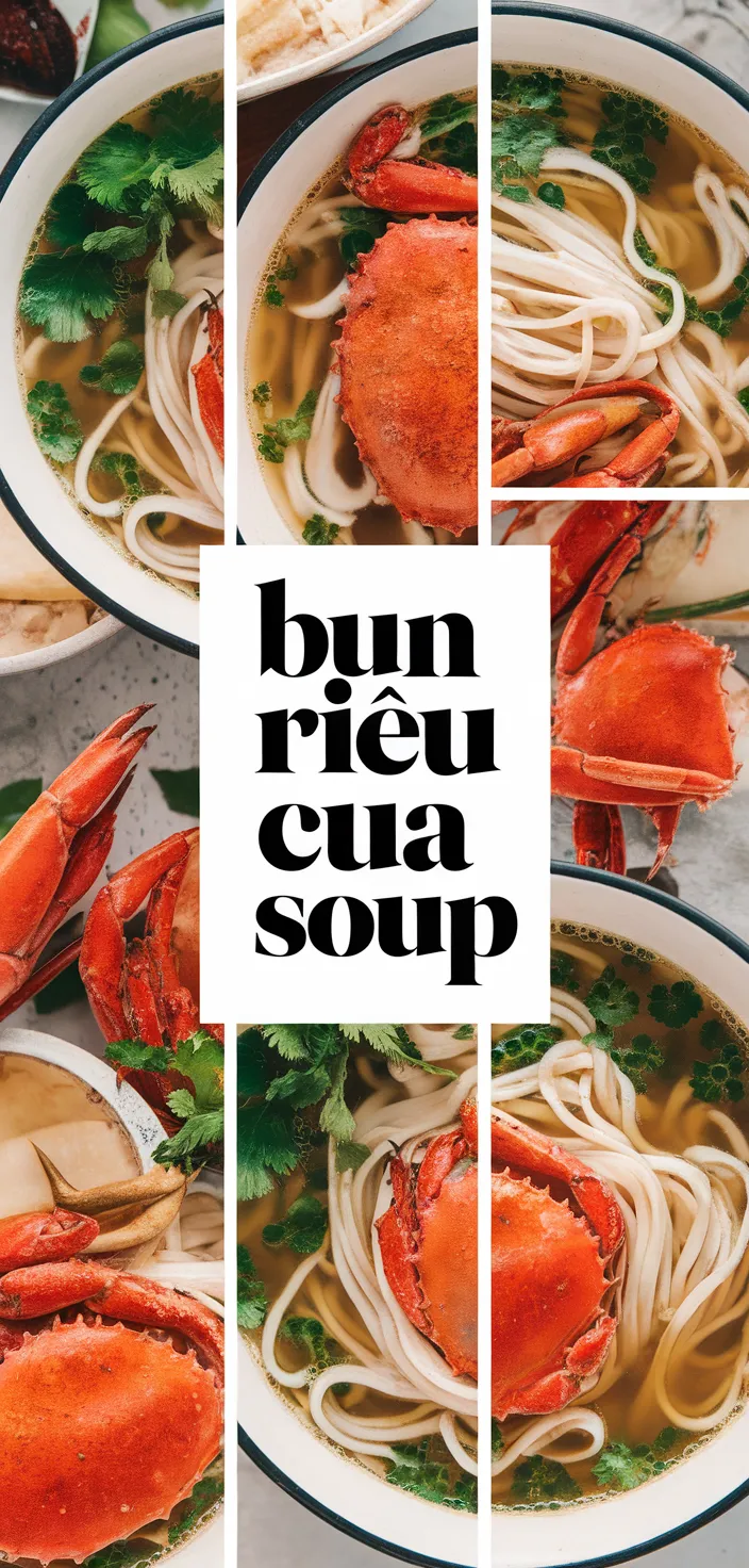 A photo of Bun Rieu Cua Crab Noodle Soup Recipe