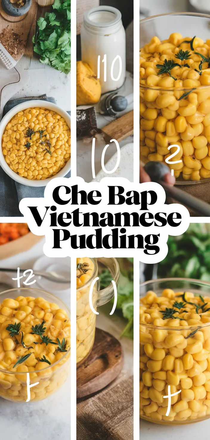 A photo of Che Bap Vietnamese Corn Pudding Recipe