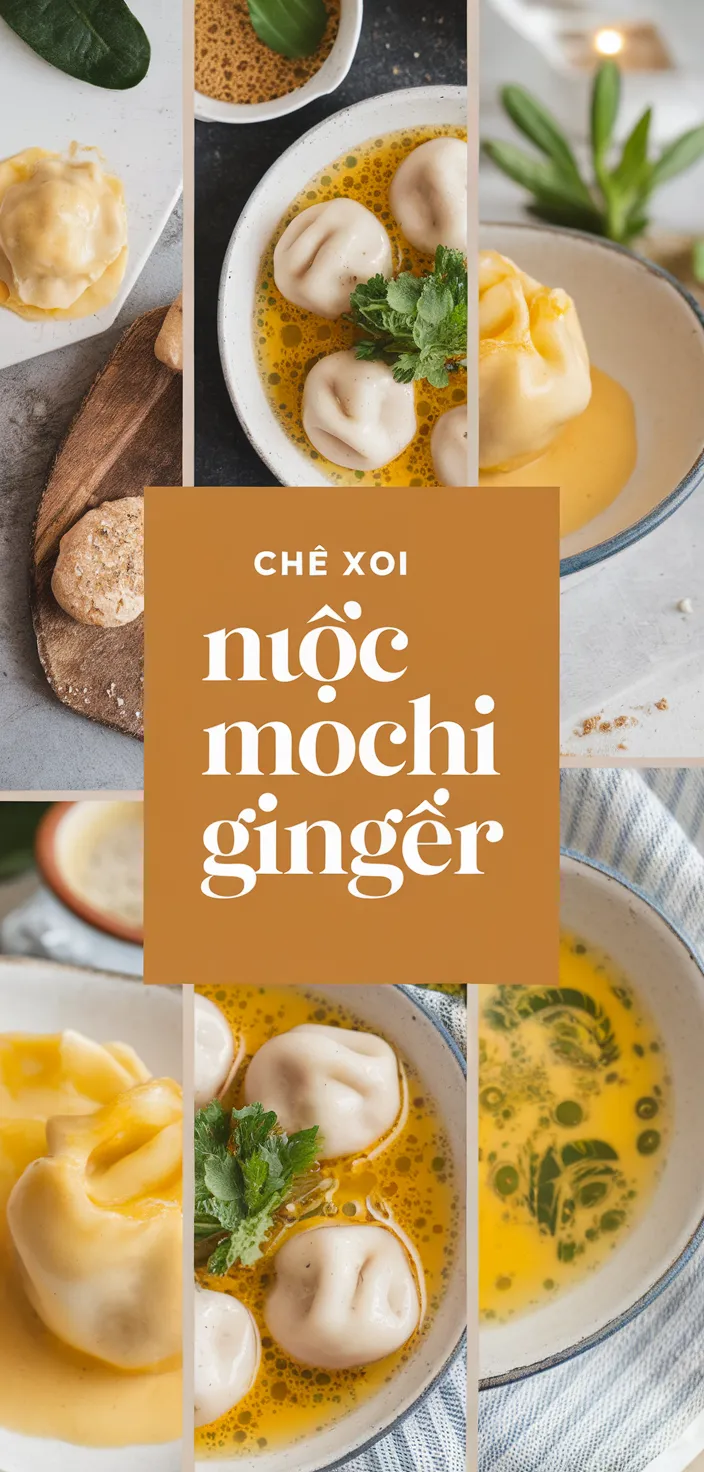 A photo of Che Xoi Nuoc Mochi Dumpling Ginger Sauce Recipe