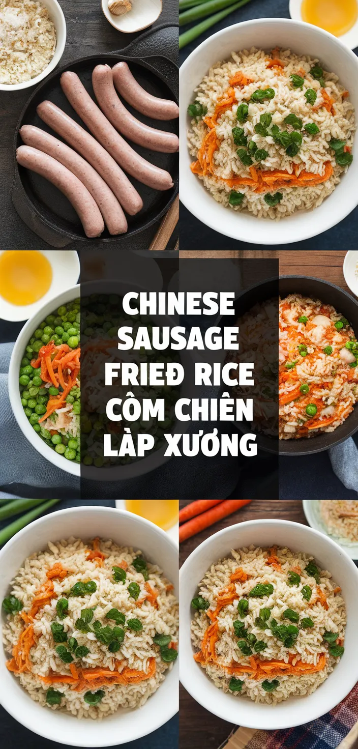 A photo of Chinese Sausage Fried Rice Com Chien Lap Xuong Recipe