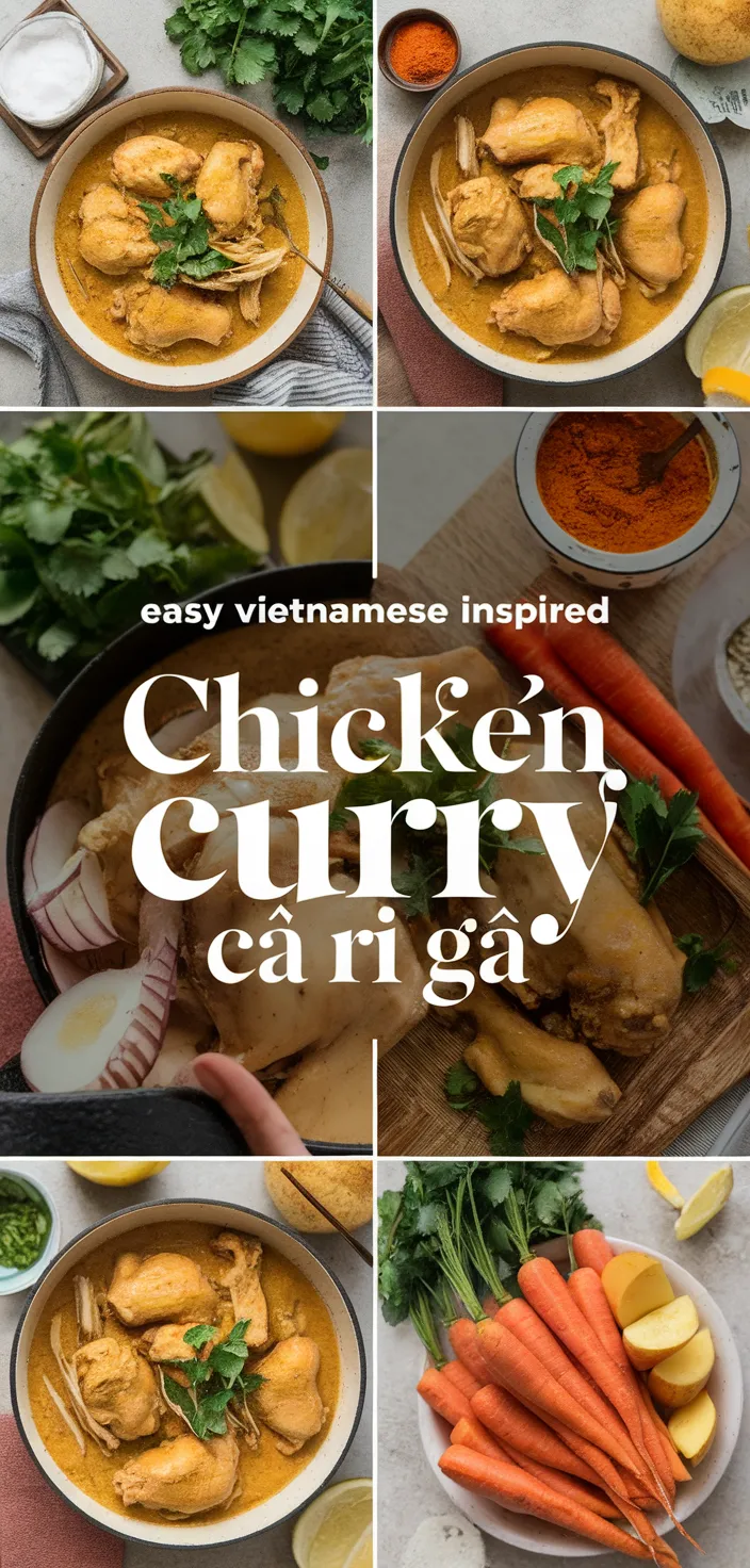 A photo of Easy Vietnamese Inspired Chicken Curry Ca Ri Ga Recipe