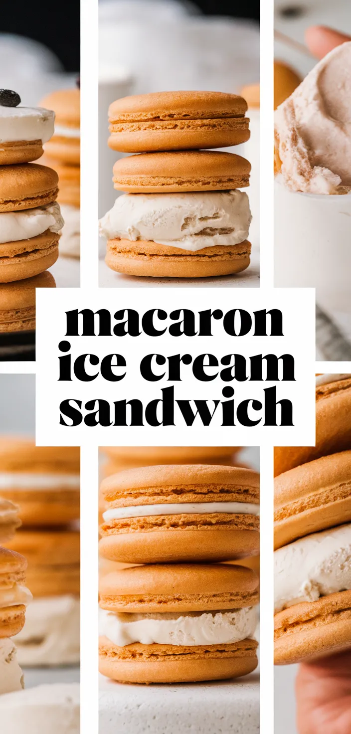 A photo of Macaron Ice Cream Sandwich Recipe