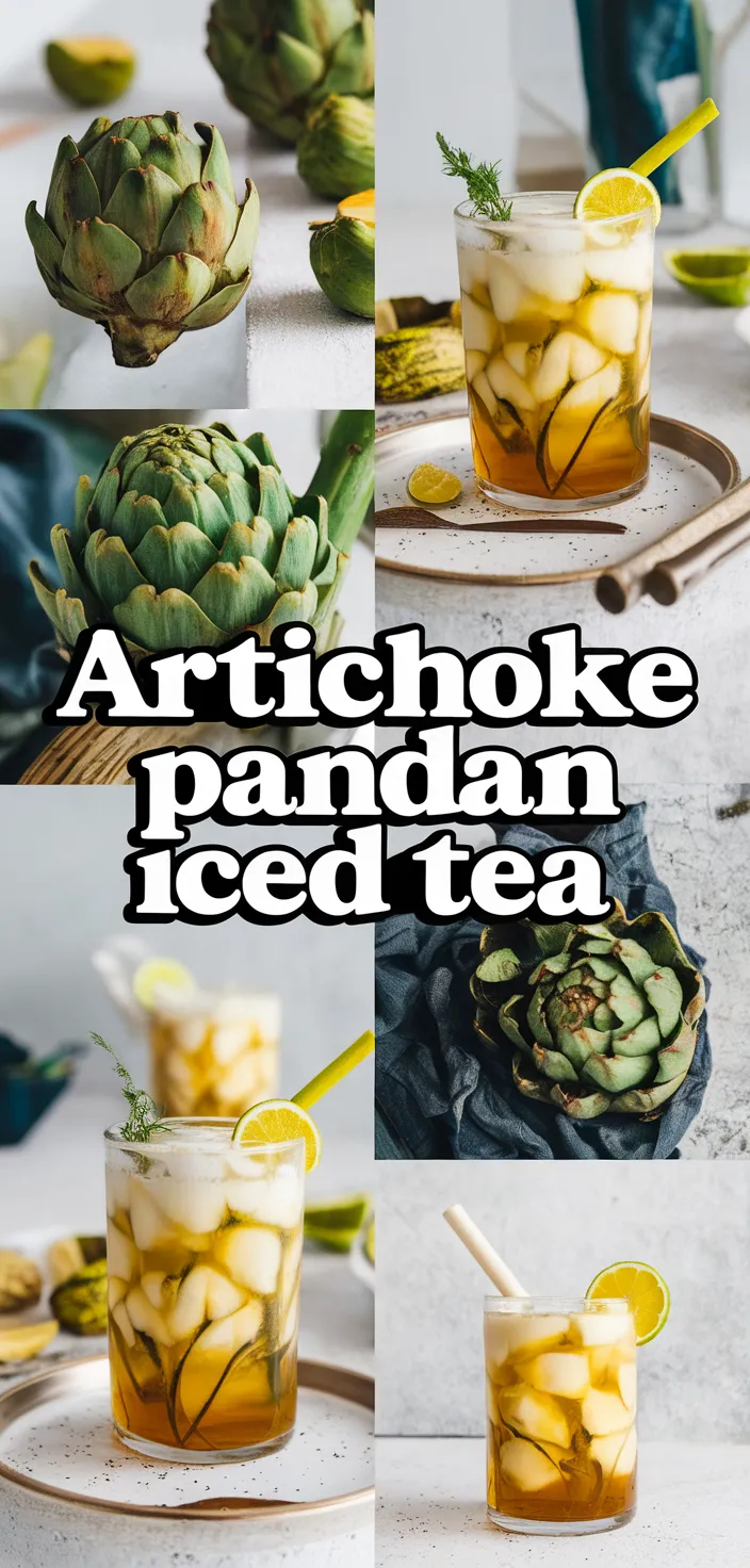 A photo of Nuoc Mat Artichoke Pandan Iced Tea Recipe