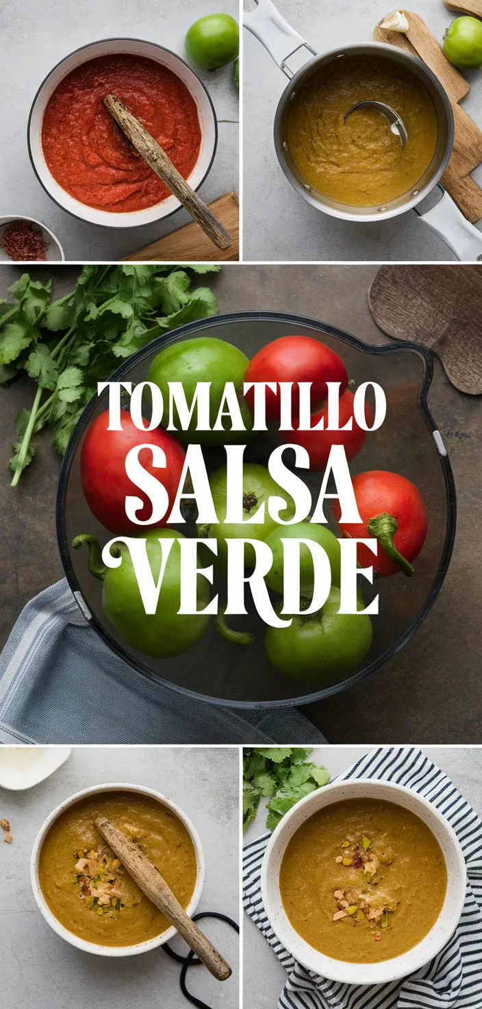 A photo of Salsa Verde Tomatillo Sauce Recipe