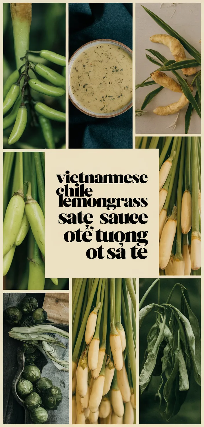 A photo of Vietnamese Chile Lemongrass Sate Sauce Tuong Ot Sa Te Recipe