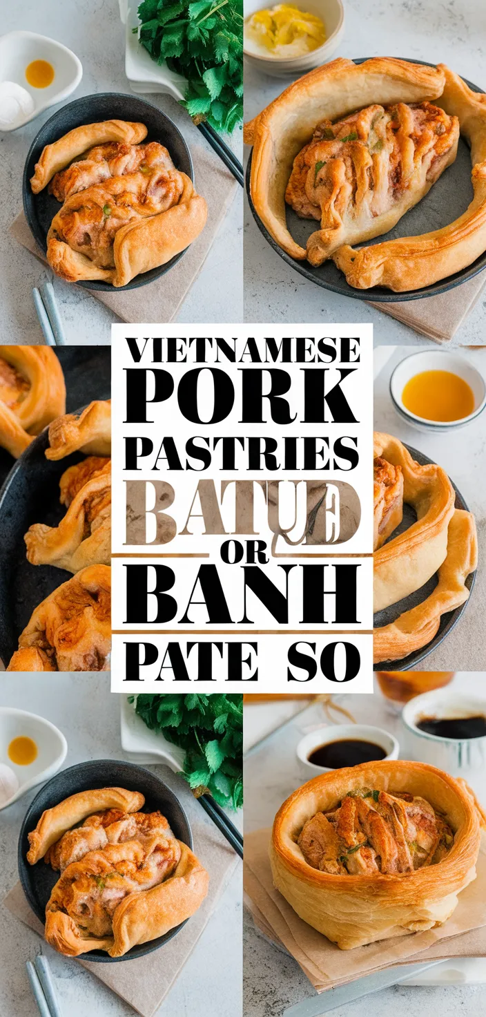 A photo of Vietnamese Pork Pastries Pate Chaud Or Banh Pate So Recipe