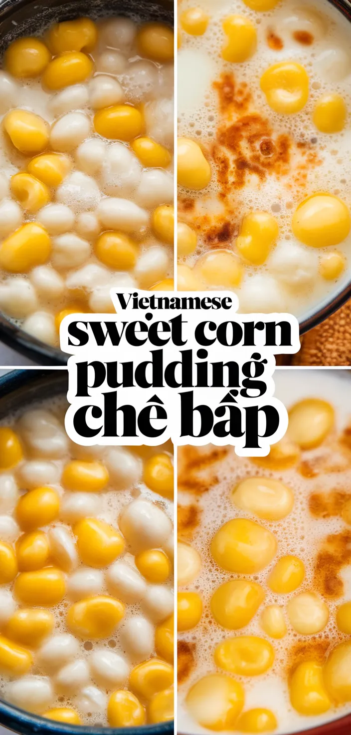 A photo of Vietnamese Sweet Corn Pudding Che Bap Recipe