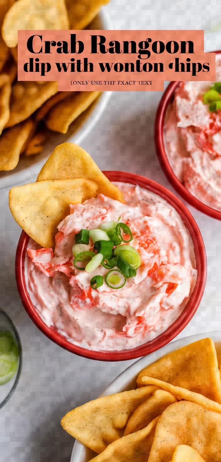 Crab Rangoon Dip With Wonton Chips Recipe