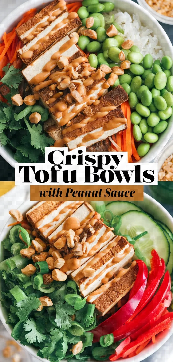 Crispy Tofu Bowls With Peanut Sauce Recipe