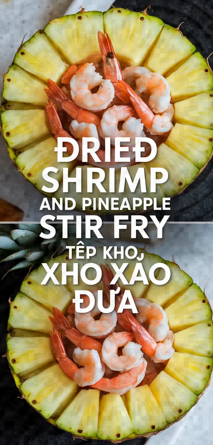 Dried Shrimp And Pineapple Stir Fry Tep Kho Xao Dua Recipe