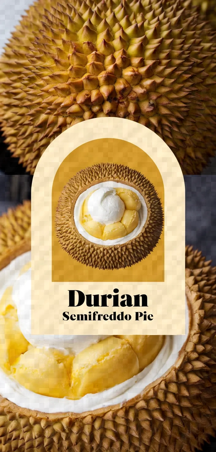 Durian Ice Cream Semifreddo Pie Recipe