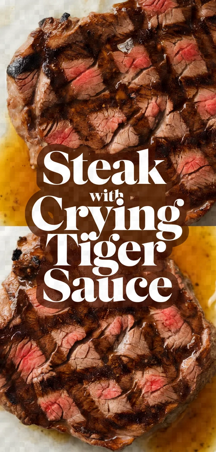 Grilled Steak With Crying Tiger Dipping Sauce Recipe