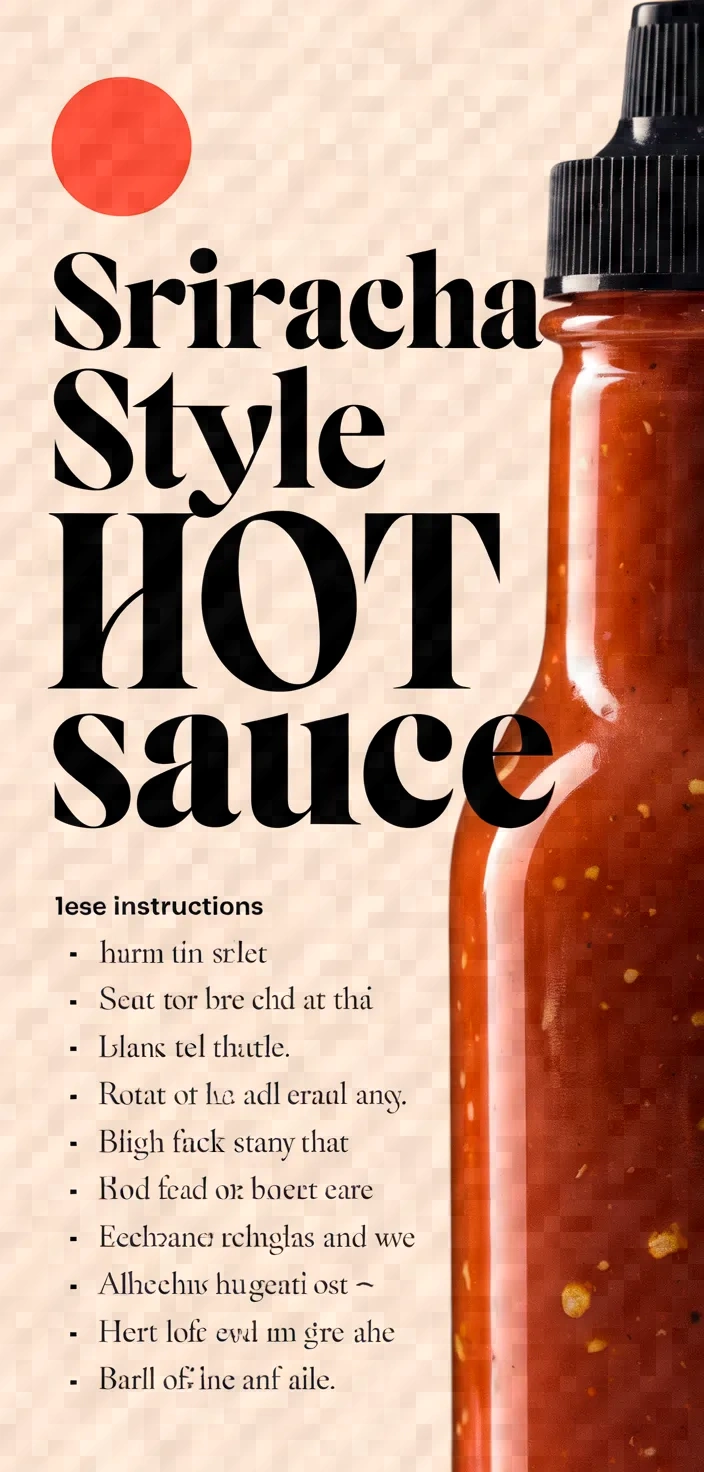 Photo of Home Made Sriracha Style Hot Sauce Recipe