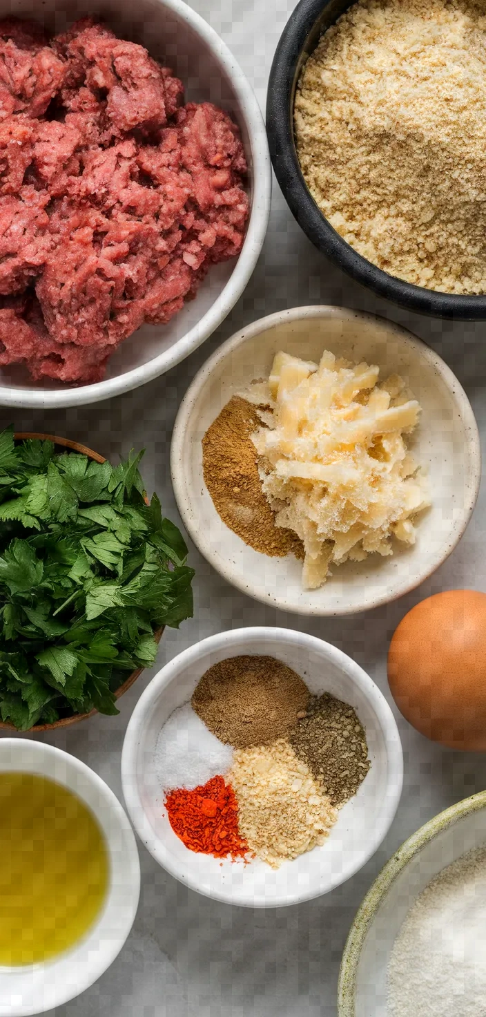 Ingredients photo for Lamb Meatballs Recipe