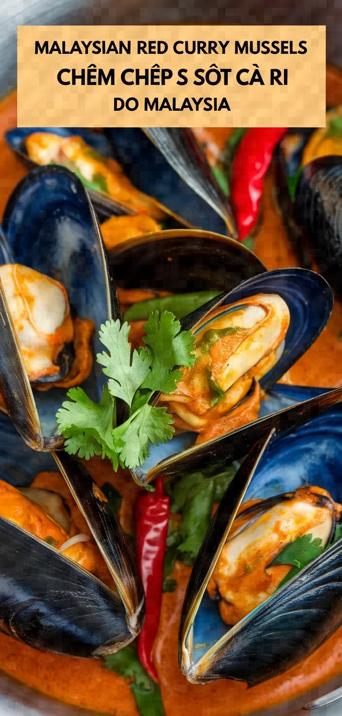 Malaysian Red Curry Mussels Chem Chep Sot Ca Ri Do Malaysia Recipe