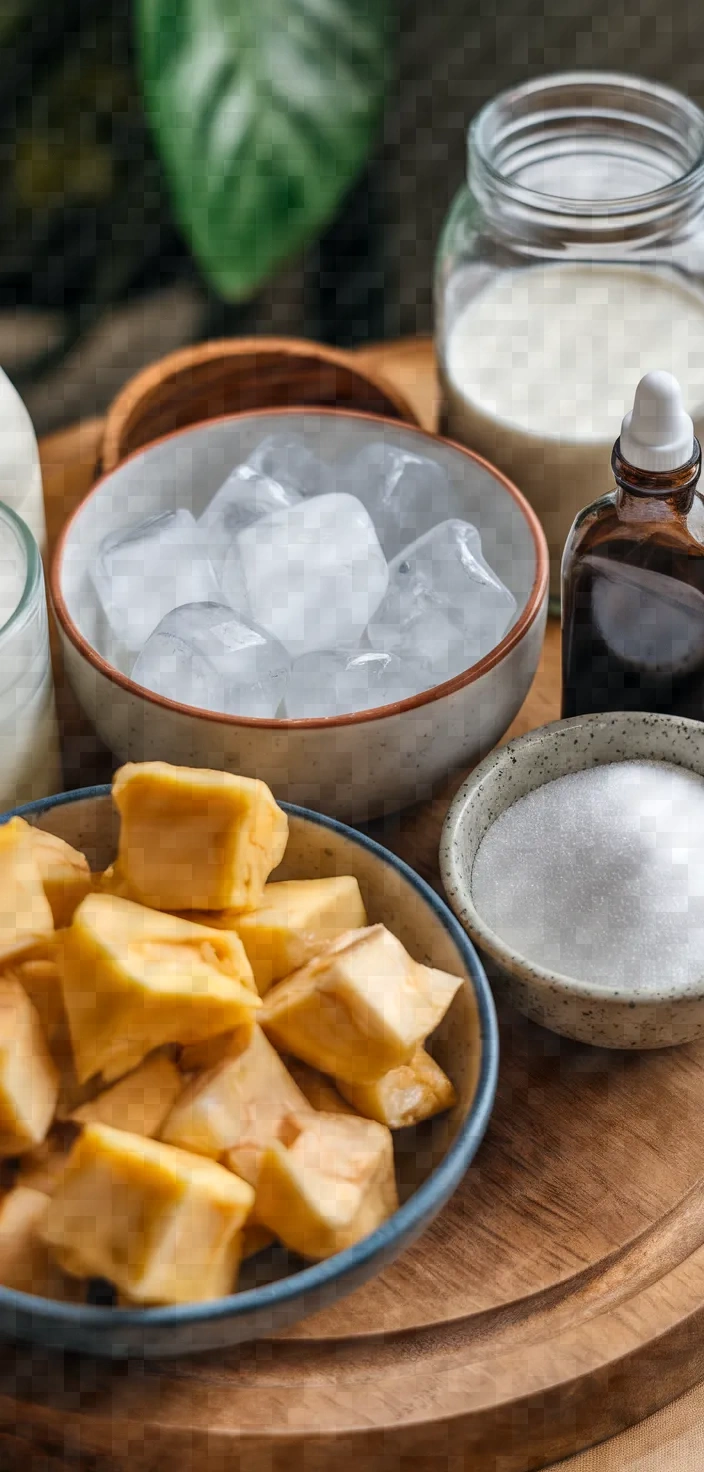 Ingredients photo for Sinh Tố Mit Jackfruit Milkshake Recipe