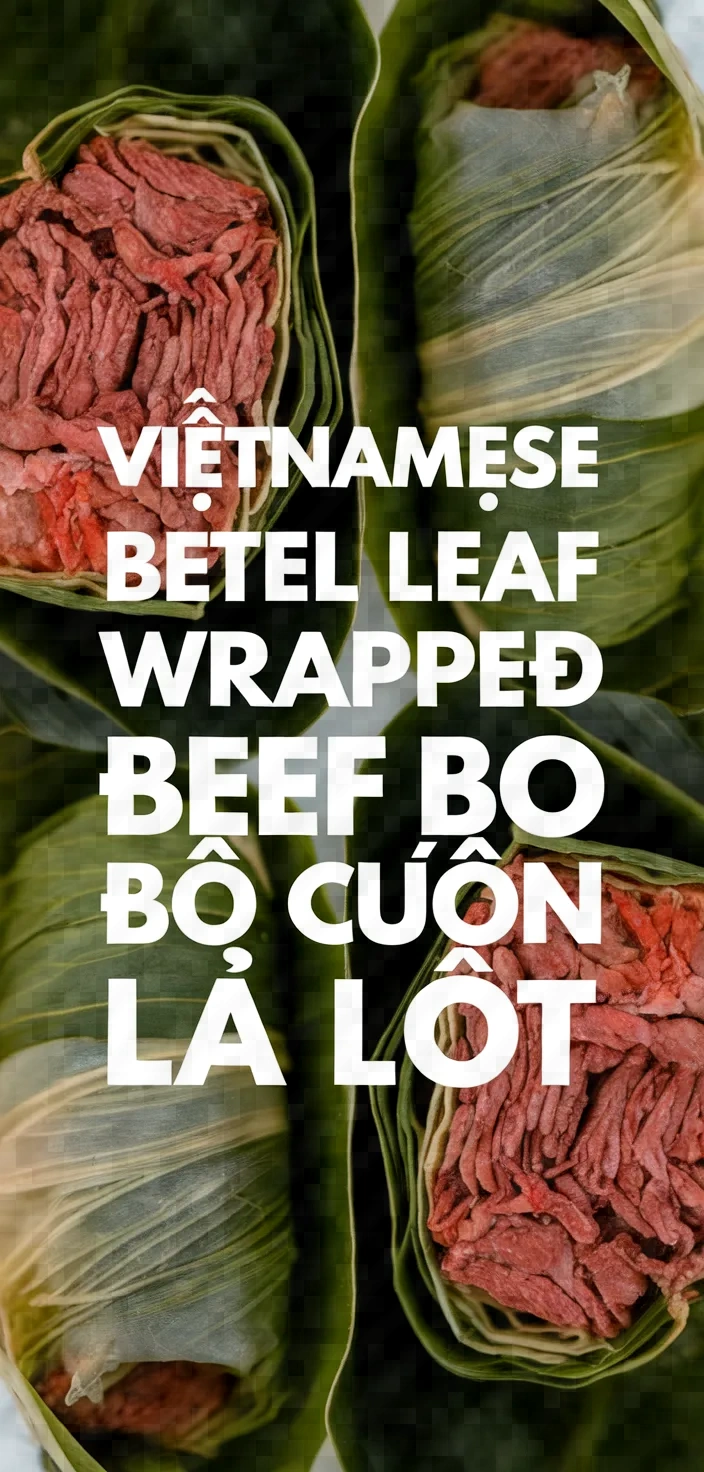 Vietnamese Betel Leaf Wrapped Beef Bo Cuon La Lot Recipe