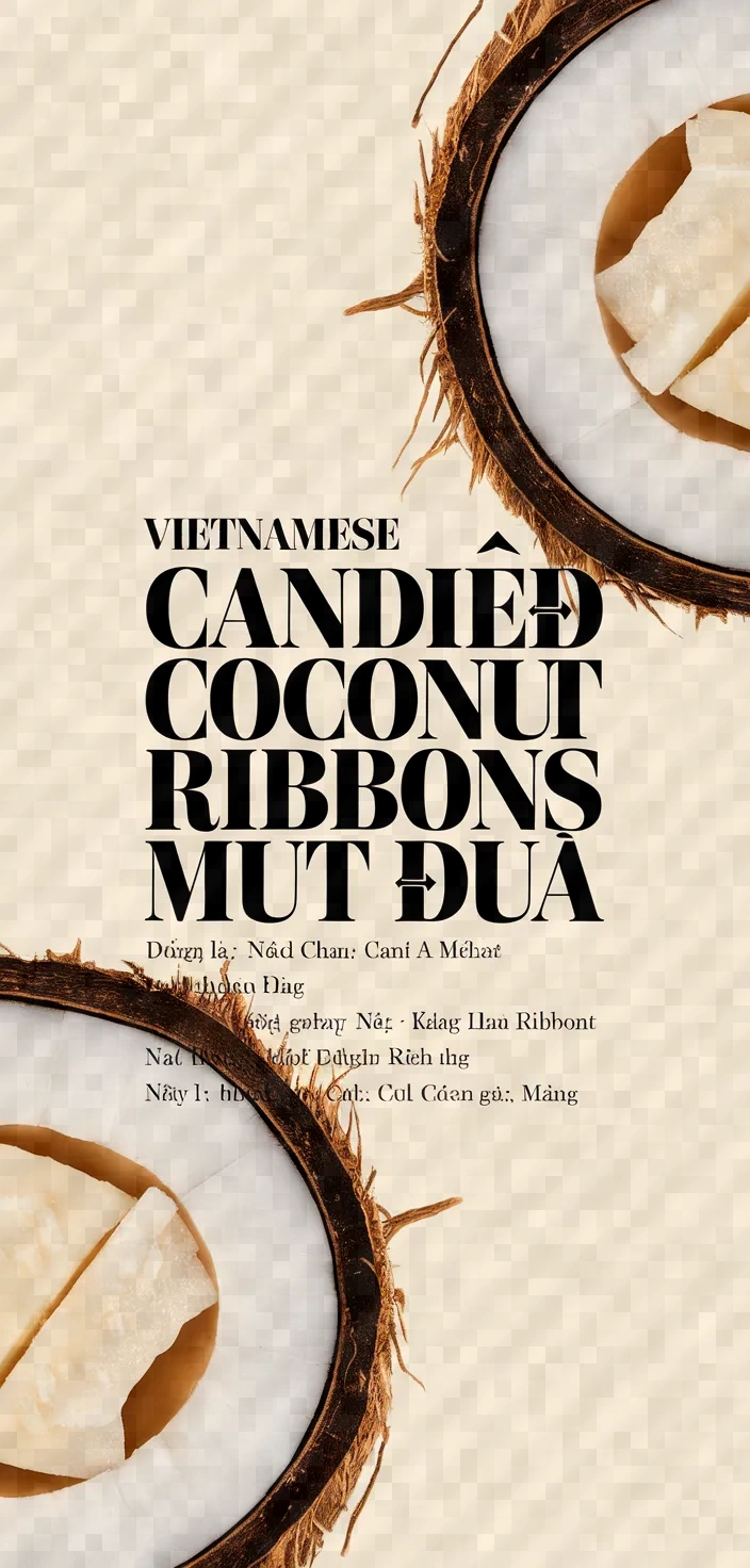 Photo of Vietnamese Candied Coconut Ribbons Mut Dua Recipe