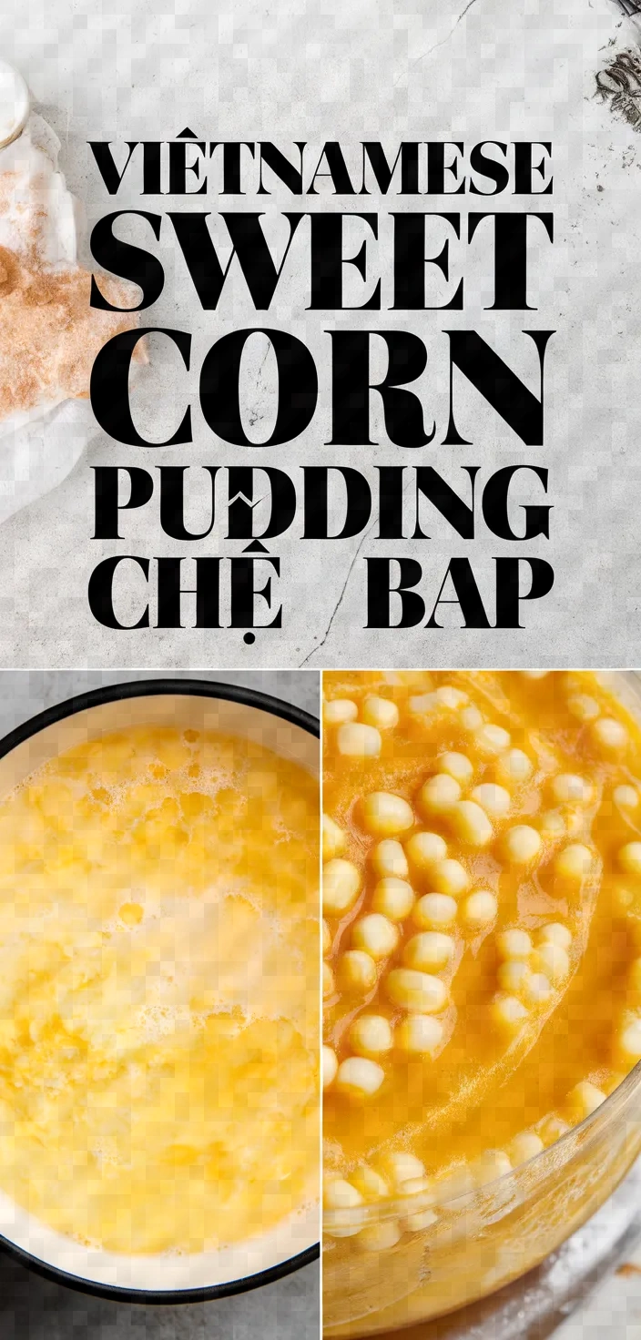 Vietnamese Sweet Corn Pudding Che Bap Recipe