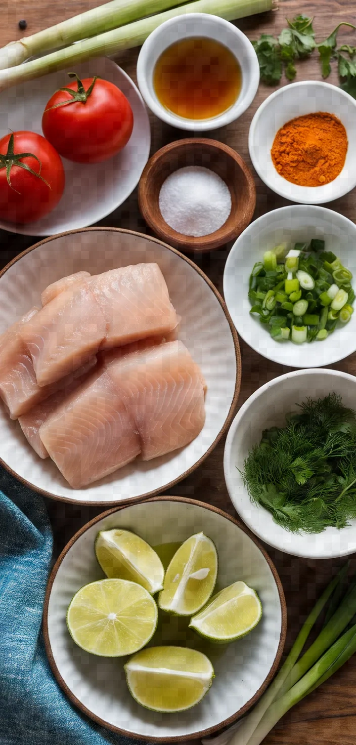 Ingredients photo for Bun Ca Vermicelli Fish Soup Recipe