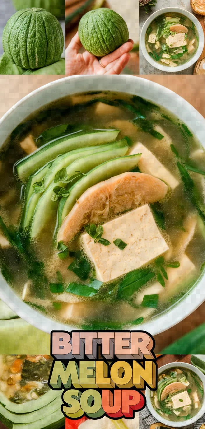 A photo of Canh Kho Qua Bitter Melon Soup Recipe