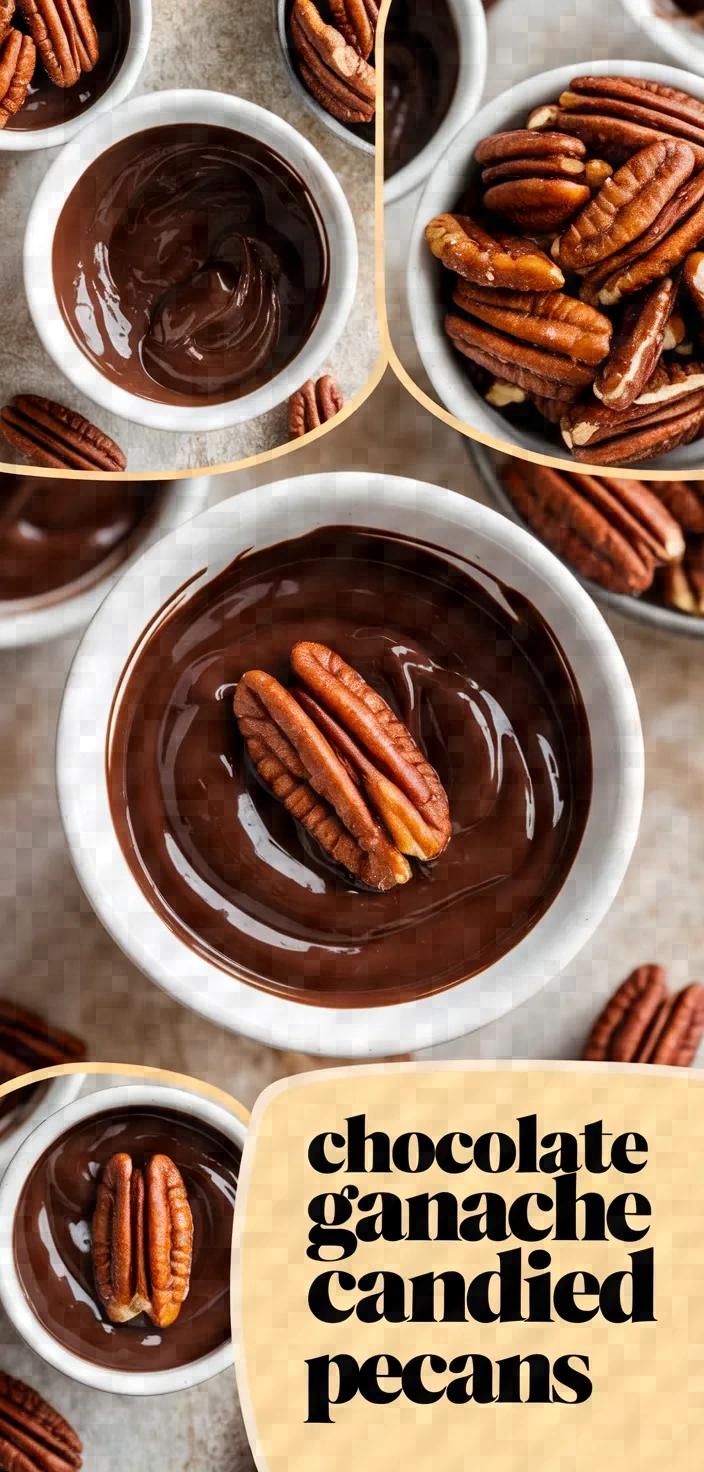 A photo of Chocolate Ganache Candied Pecans Recipe