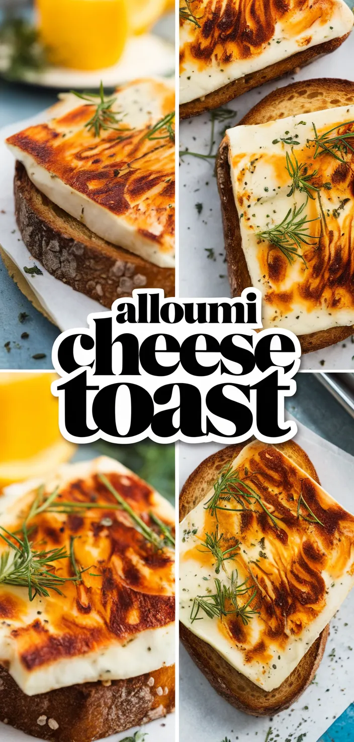 A photo of Fried Halloumi Cheese Toast Recipe