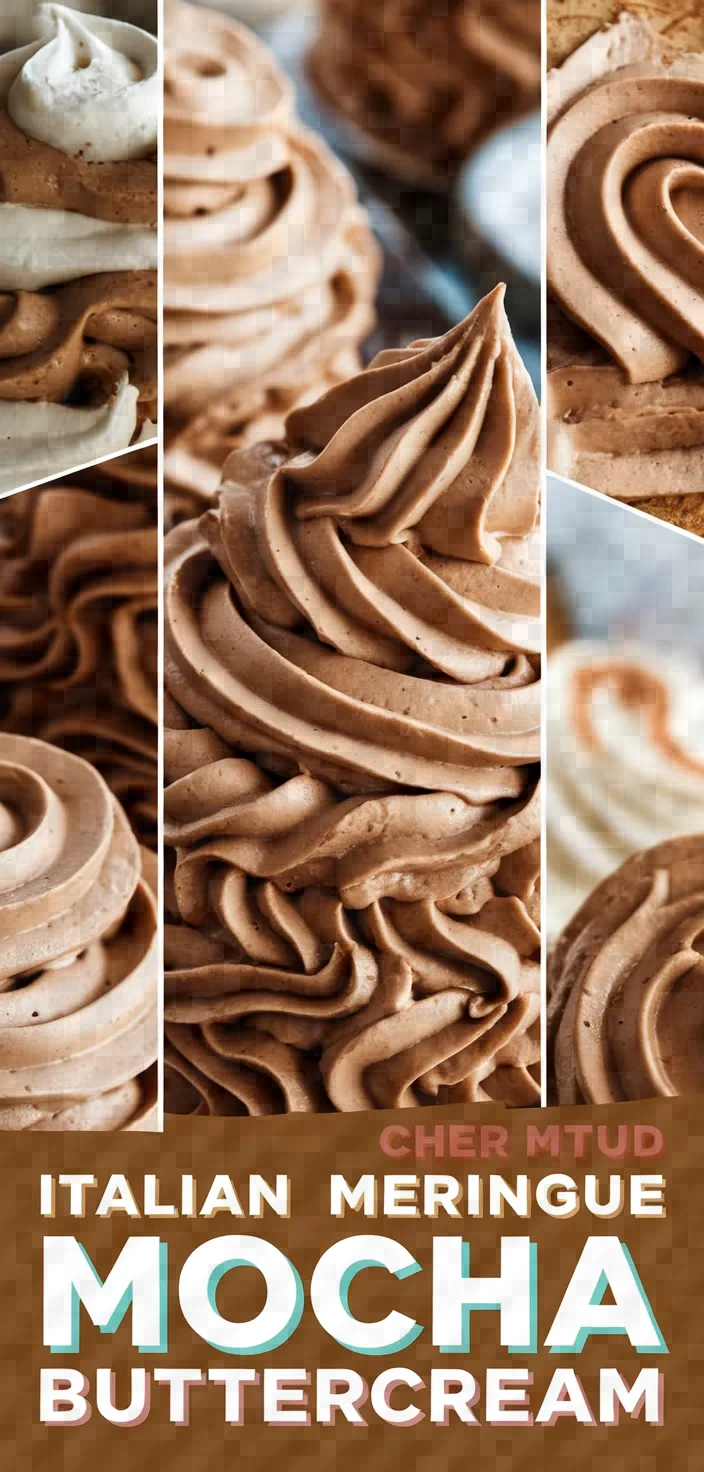 A photo of Italian Meringue Style Mocha Buttercream Recipe