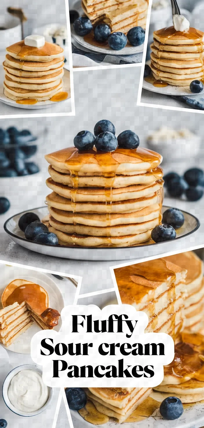 A photo of Light And Fluffy Sour Cream Pancake Recipe