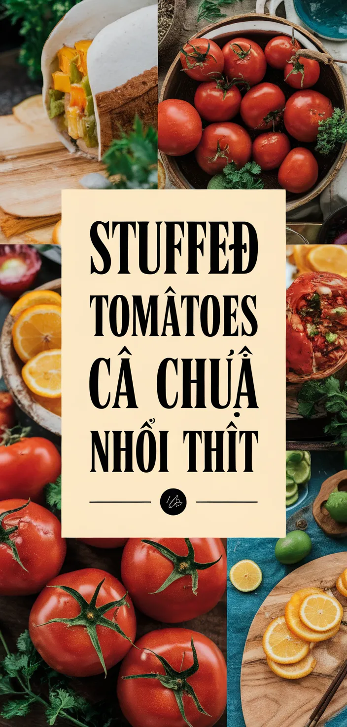 A photo of Stuffed Tomatoes Ca Chua Nhoi Thit Recipe