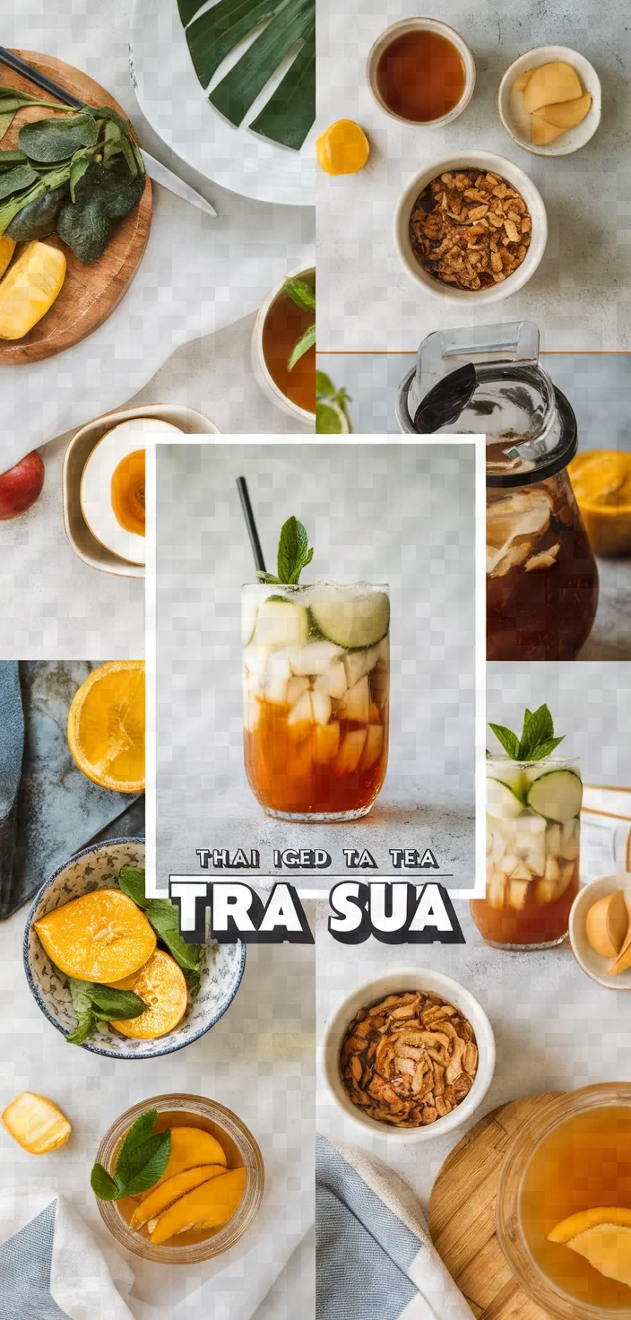 A photo of Thai Iced Tea Tra Sua Recipe