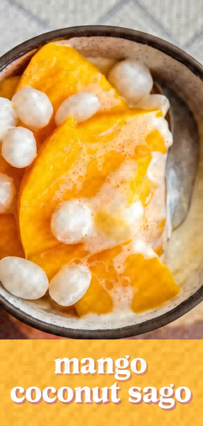 Mango Coconut Sago Recipe