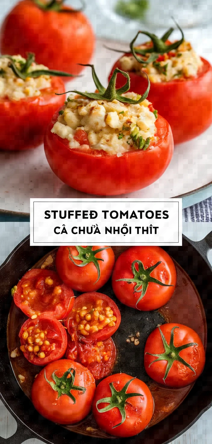 Stuffed Tomatoes Ca Chua Nhoi Thit Recipe