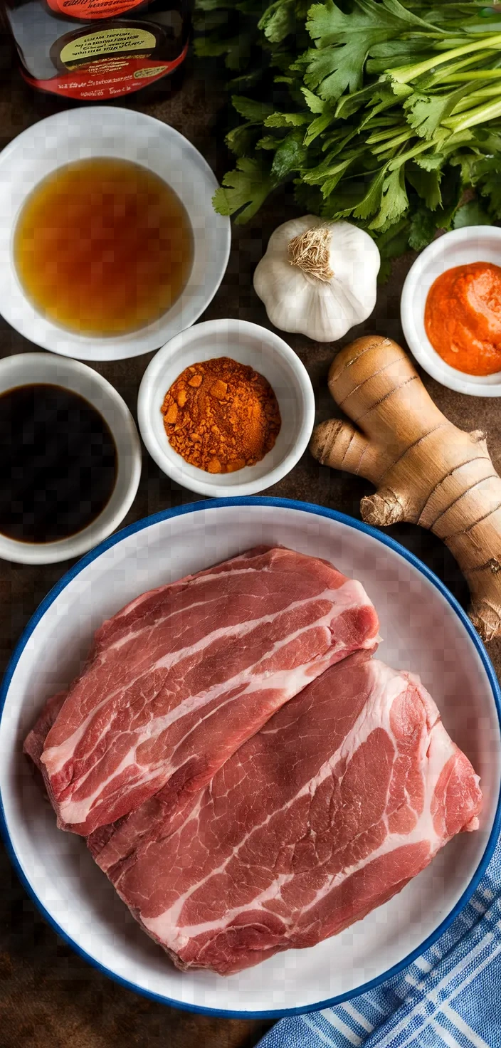Ingredients photo for Vietnamese Barbecue Pork Thit Xa Xiu Recipe