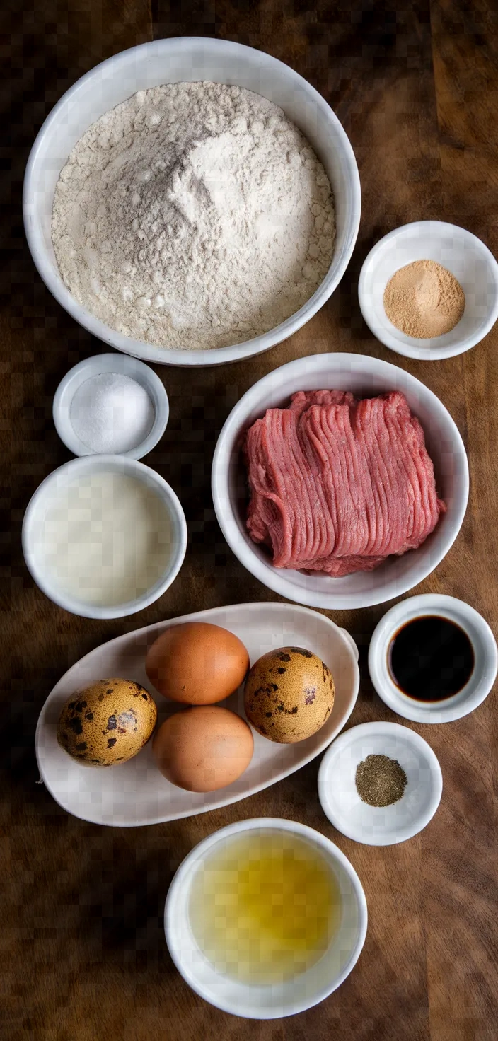 Ingredients photo for Vietnamese Steamed Pork Buns Recipe