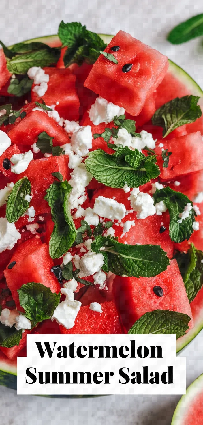 Photo of Watermelon Summer Salad Recipe