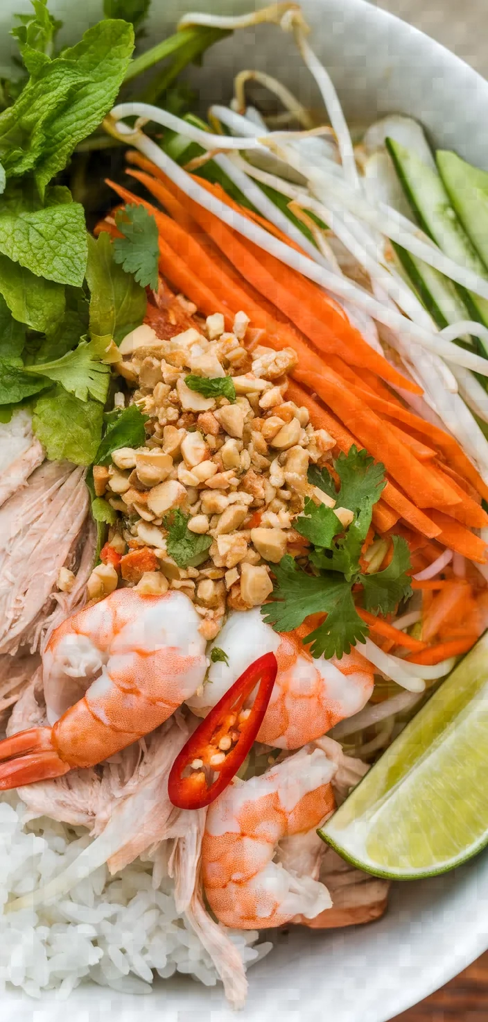 Ingredients photo for Banana Blossom Salad Recipe Goi Bap Chuoi