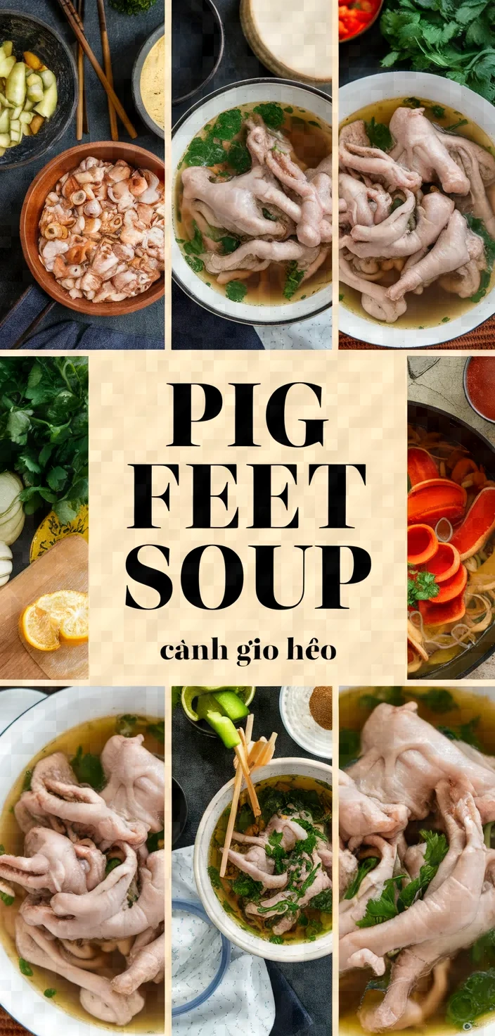 A photo of Pig Feet Soup Canh Gio Heo Recipe